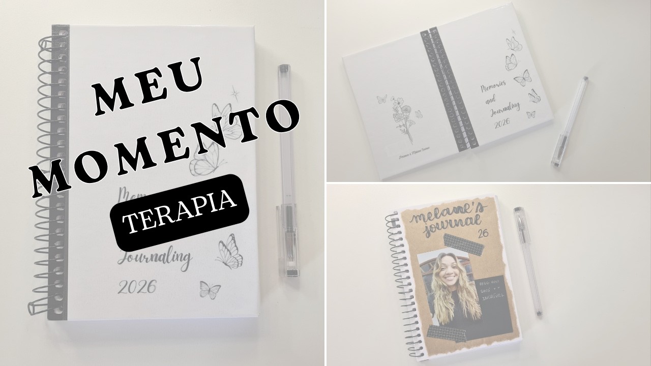 DECORANDO MEU JOURNALING DE 2026: Como eu guardo minhas fotos e memórias numa agenda simples