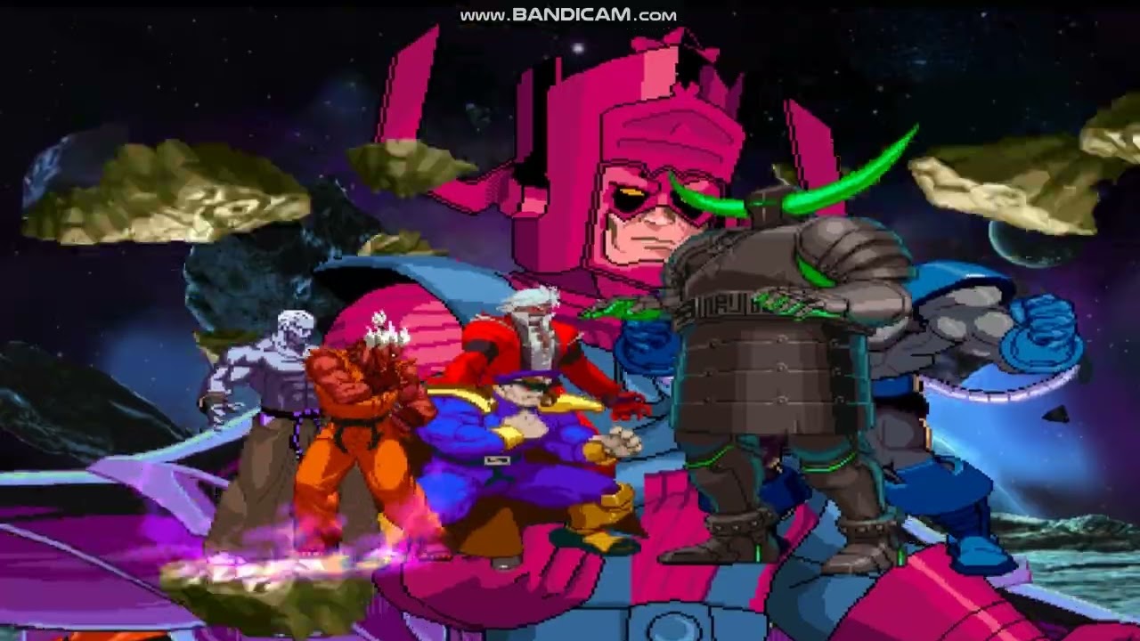 MUGENVIRTUS - S.Akuma/N.Geese/Dark M.Bison/G.Rugal vs. Abyss/Apocalypse/Galactus/Onslaught