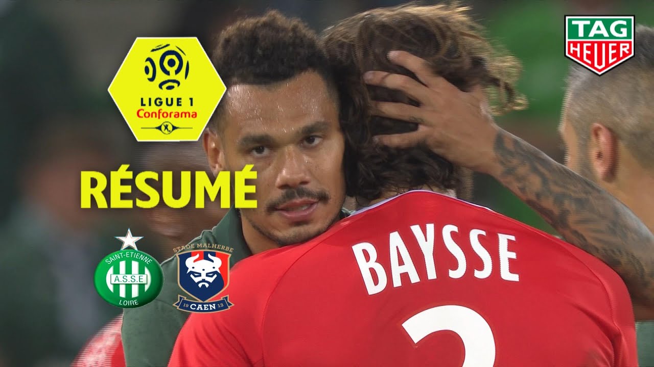 AS Saint-Etienne - SM Caen ( 2-1 ) - Résumé - (ASSE - SMC) / 2018-19