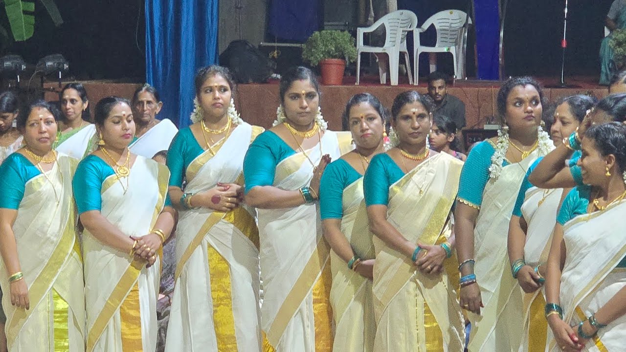 40 മങ്കമാർ അണിനിരന്ന മെഗാ തിരുവാതിര♥️🫰
