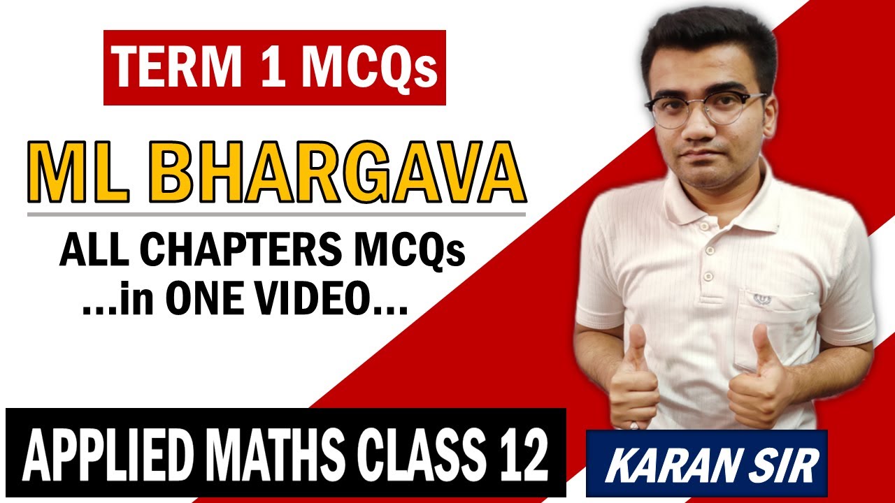 ML Bhargava MCQ Applied Maths |Complete Applied Maths in one video |Complete Applied Maths MCQs 2021