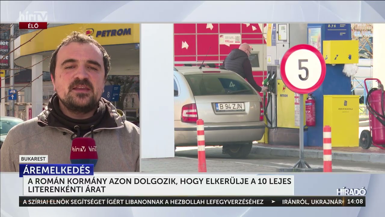A román kormány azon dolgozik, hogy elkerülje a 10 lejes literenkénti árat - HírTV