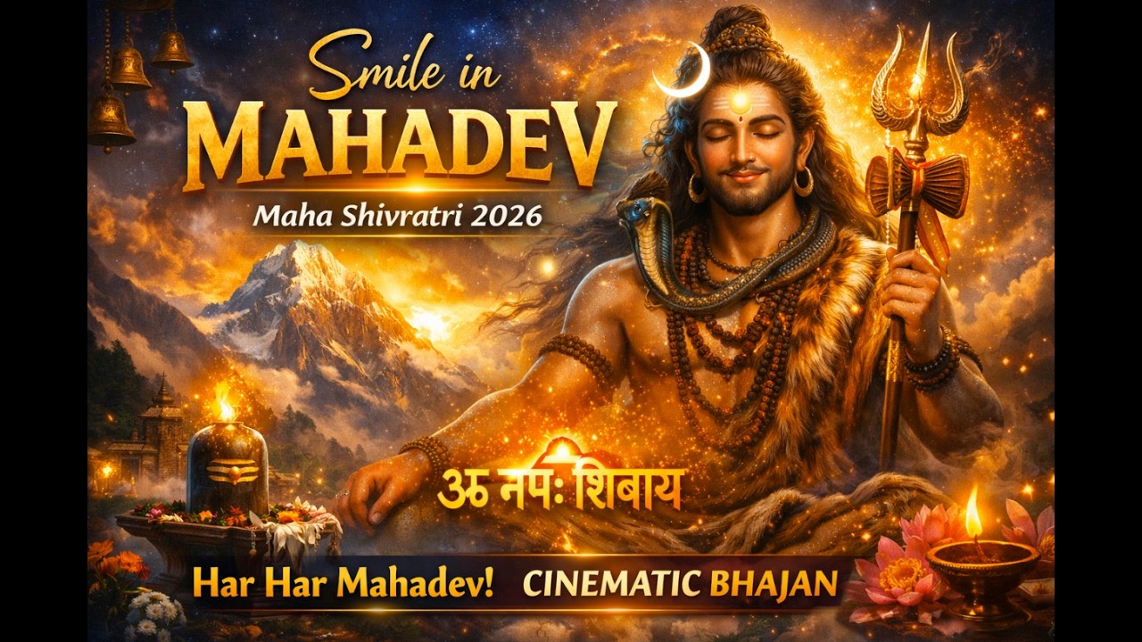 Smile in Mahadev  | Peaceful Maha Shivratri Bhajan 2026 | Om Namah Shivaya Cinematic #shiva #mahadev