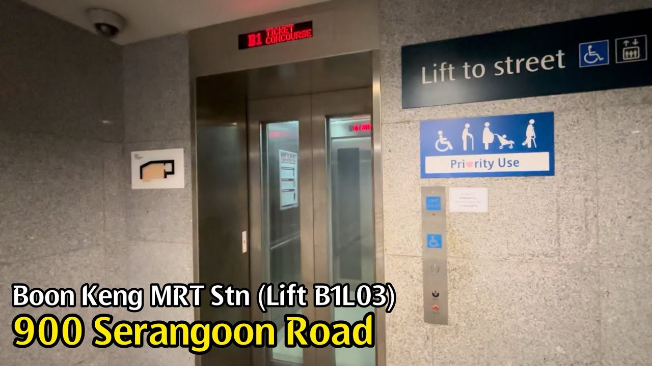 Boon Keng MRT Stn (Exit C) - 2011 Toshiba Elevator [Lift B1L03]