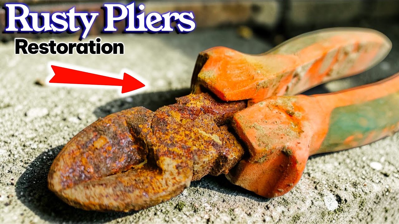Abandoned Rusty Pliers Restoration - From Garbage to Perfect Working Condition | TRASH to BRAND NEW
