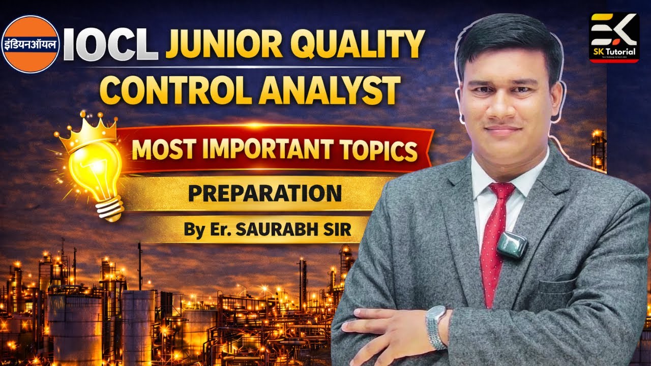 IOCL Junior Quality Control Analyst | Most Important Topics | Complete Preparation Strategy