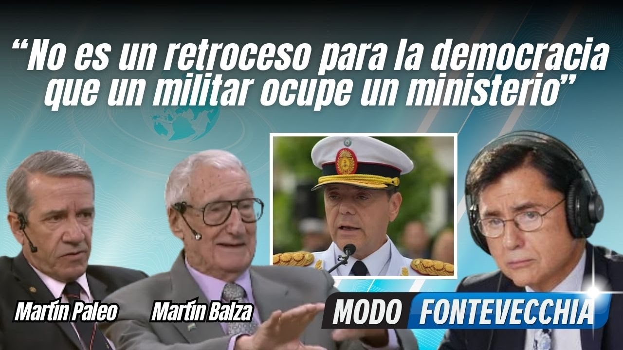 Juntos, dos tenientes generales, Balza y Paleo, defineden que Presti sea ministro de Defensa