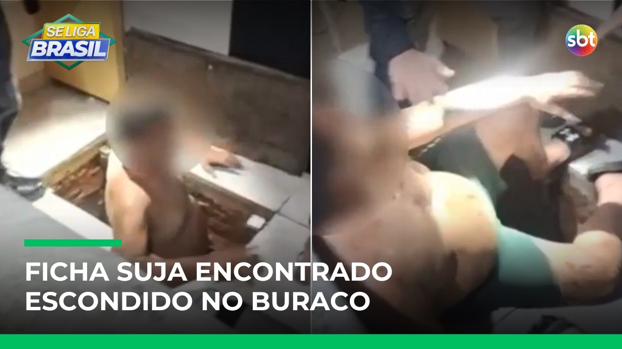 Procurado é flagrado escondido em bunker improvisado no interior de SP | #SeLigaBrasil