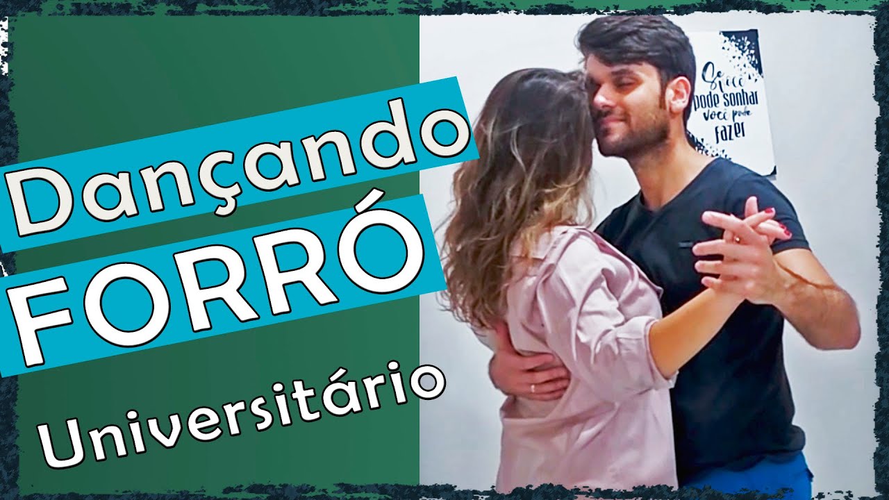 Casal Dançando Forró  - Dançando um forró Universitário do bom