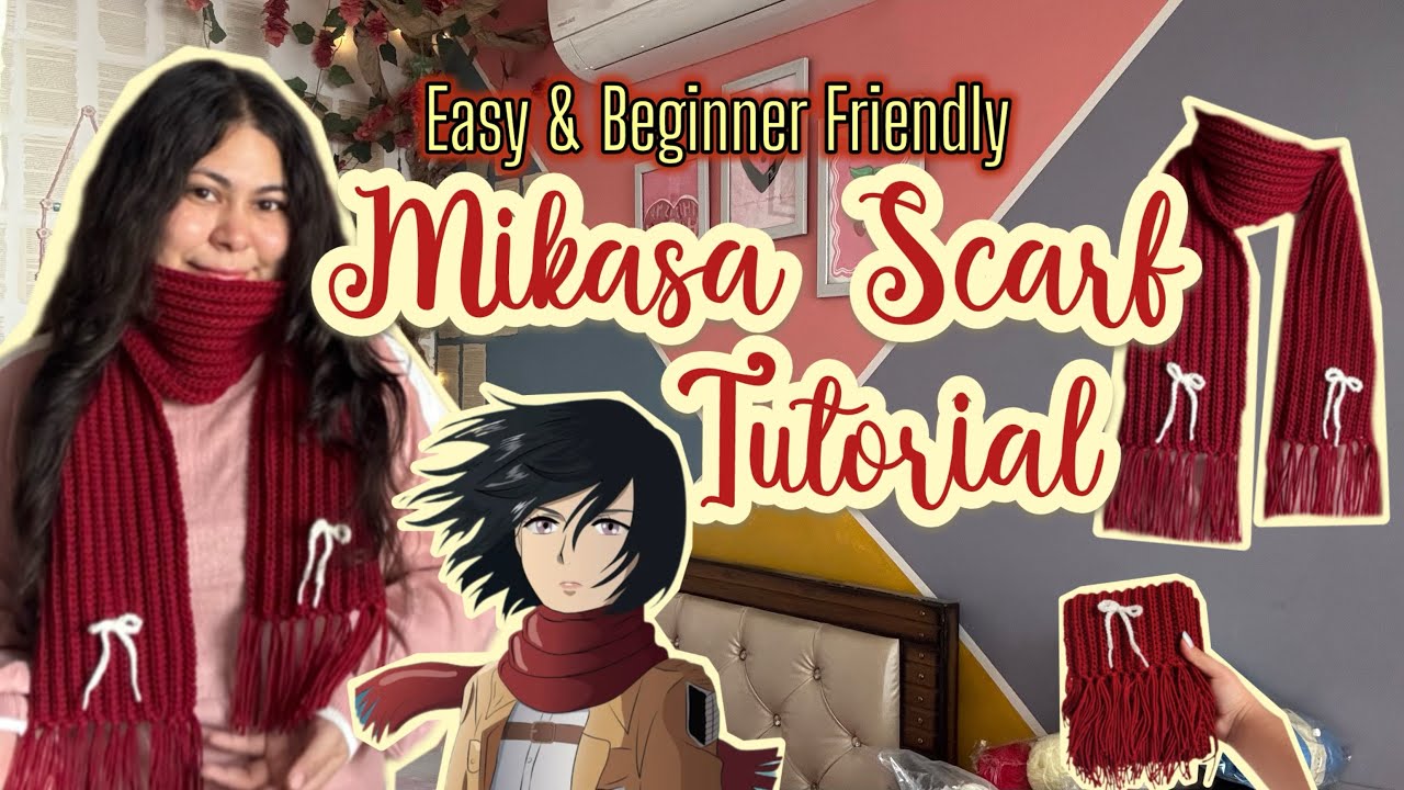 Mikasa Scarf Tutorial |easy & beginner friendly | hindi | eng sub | Crochet Scarf