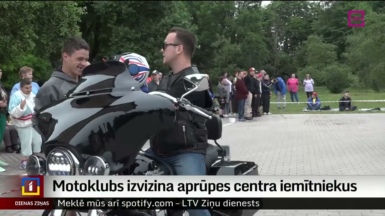 Motoklubs izvizina aprūpes centra iemītniekus