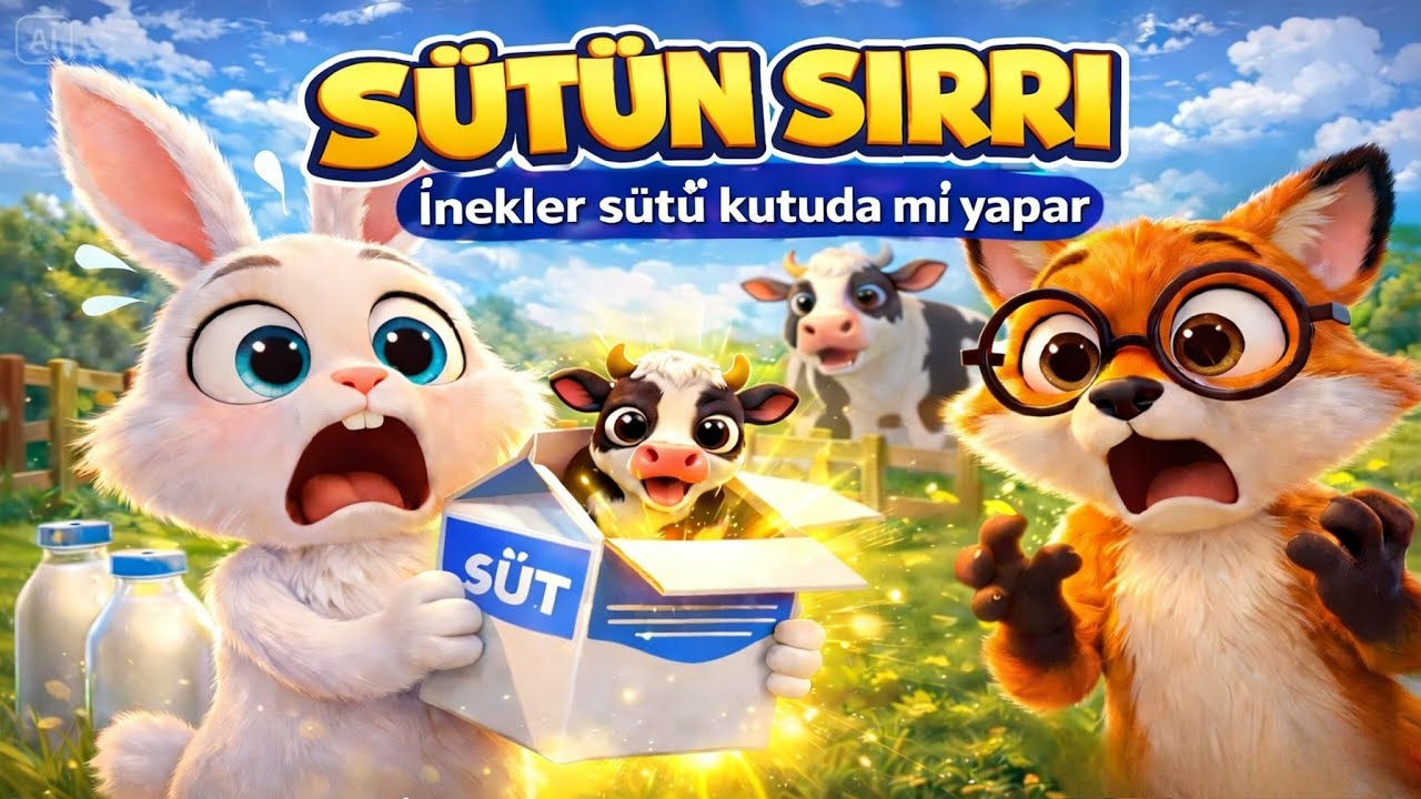 Süt Gerçekten Kutuda mı Yetişir? 🥛🤔 | Pamuk ve Gezgin
