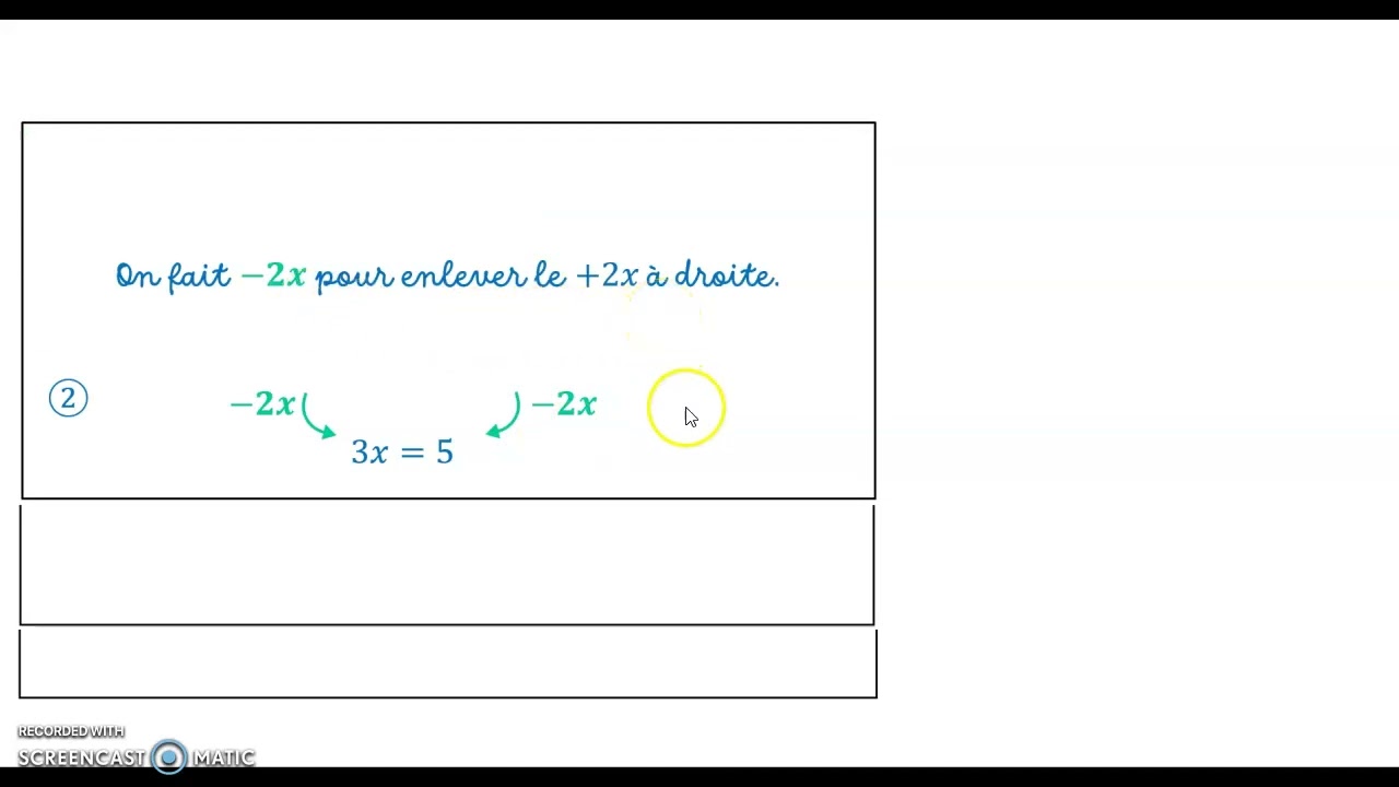 3è - résolution équations 1er degré