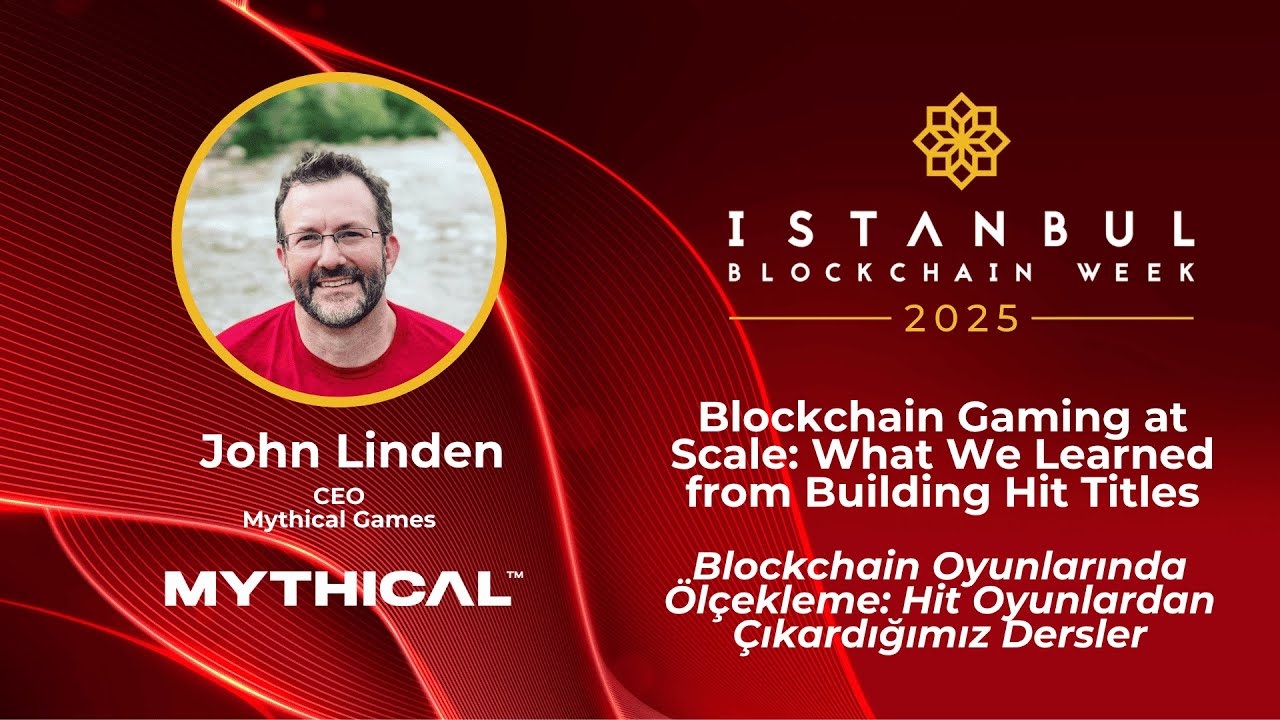 Blockchain Gaming at Scale: What We Learned from Building Hit Titles | John Linden (Mythical Games)