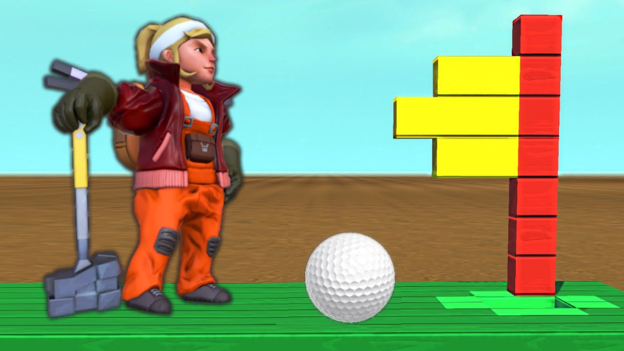 CRAZY MINI GOLF CHALLENGE!? (Scrap Mechanic)