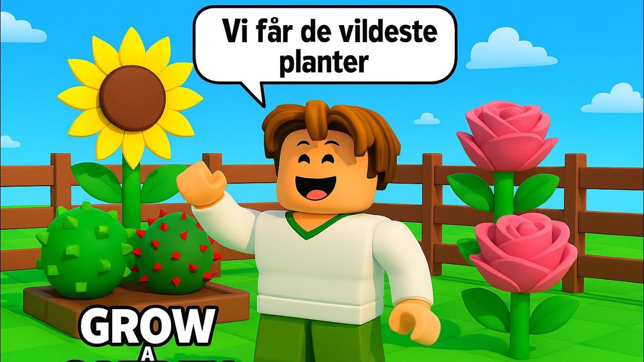 Vi får de vildeste planter! (Grow a garden EP 9)