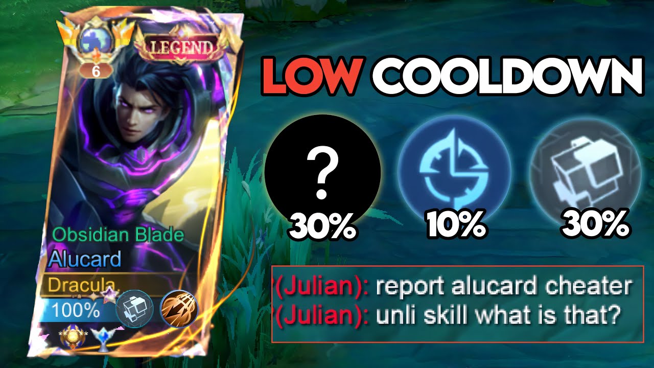 ALUCARD LOW COOLDOWN BUILD AND EMBLEM 2025!! TOTALLY INSANE