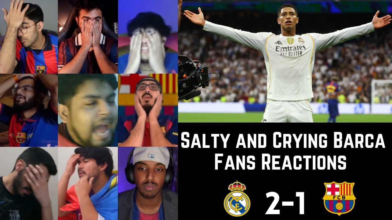 Salty and Crying Barca Fans Reactions to REAL MADRID 2-1 BARCELONA | La Liga GW 10 | 26-10-2025
