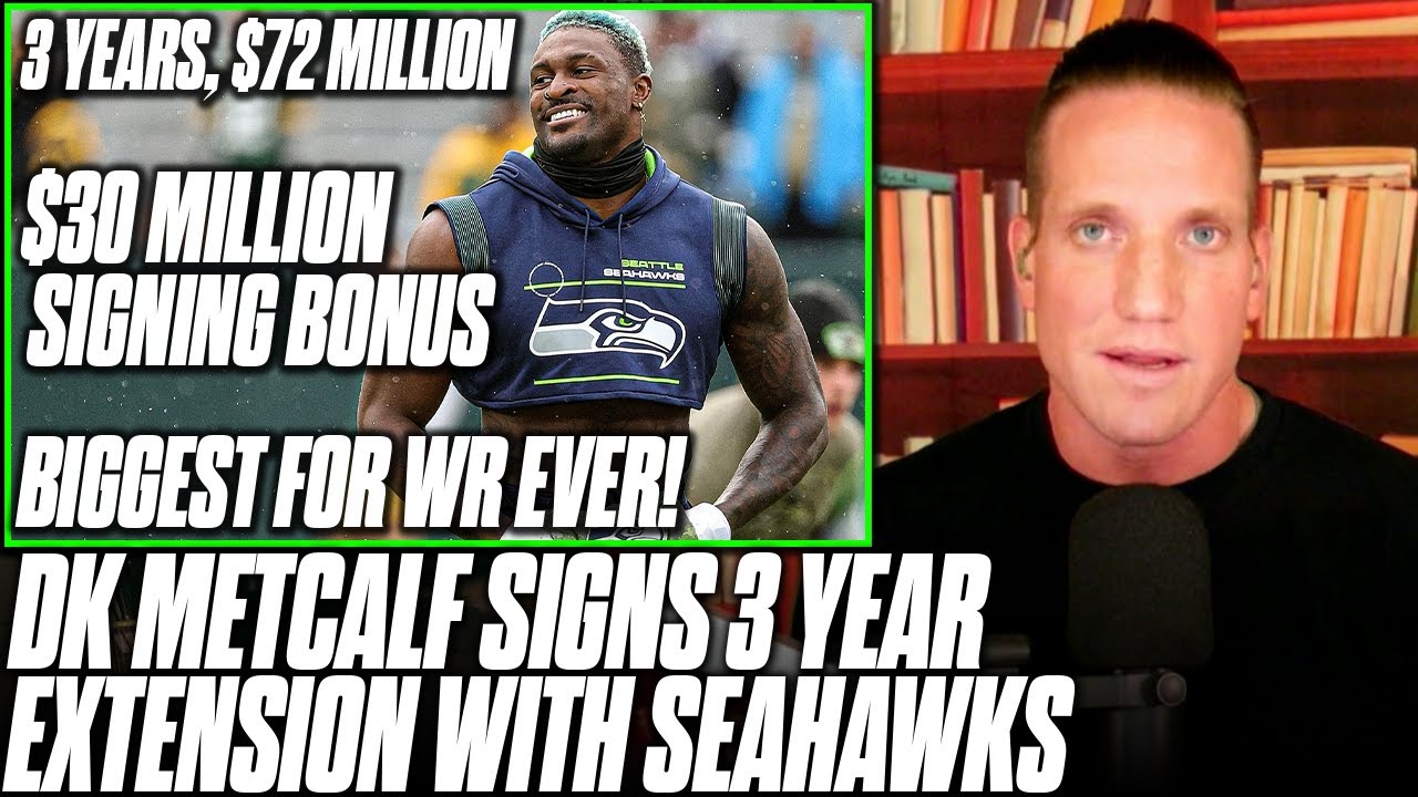 DK Metcalf & Seahawks Agree To MASSIVE 3 Year, 72 Million Dollar Contract | Pat McAfee Show