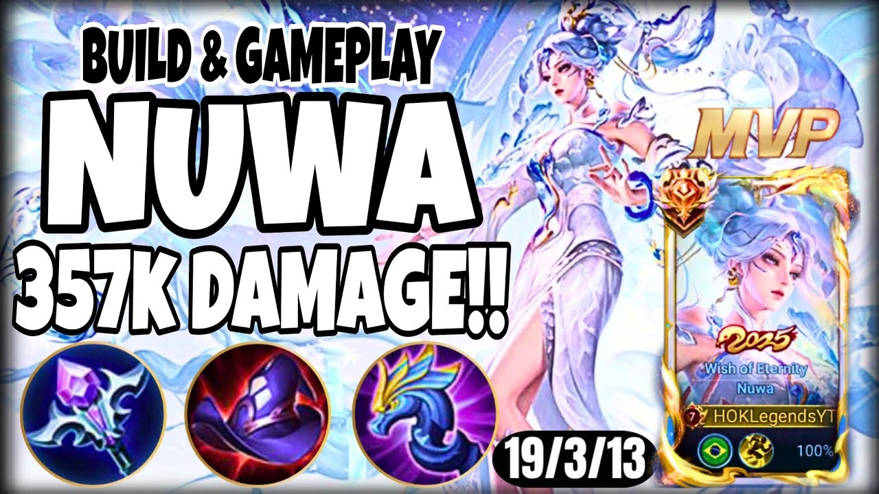 NUWA HONOR OF KINGS | META MID LANE  BUILD - RANK S8 EPIC