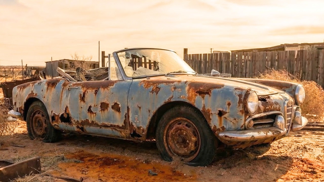 1960 Alfa Romeo 2000 Spider Full Restoration | From Rust to Stunning Blue #carrestoration