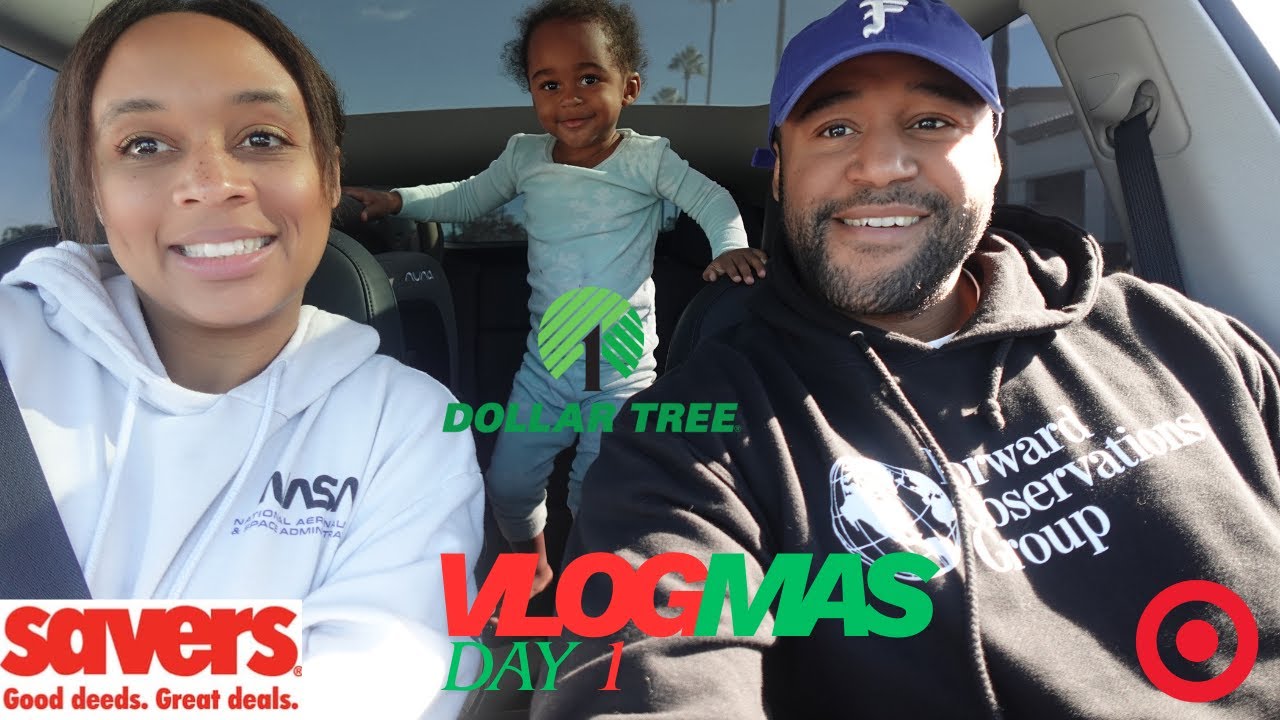 Vlogmas Day 1: Christmas Shopping + Haul | Target • Dollar Tree • Savers | Shopping With Our Toddler
