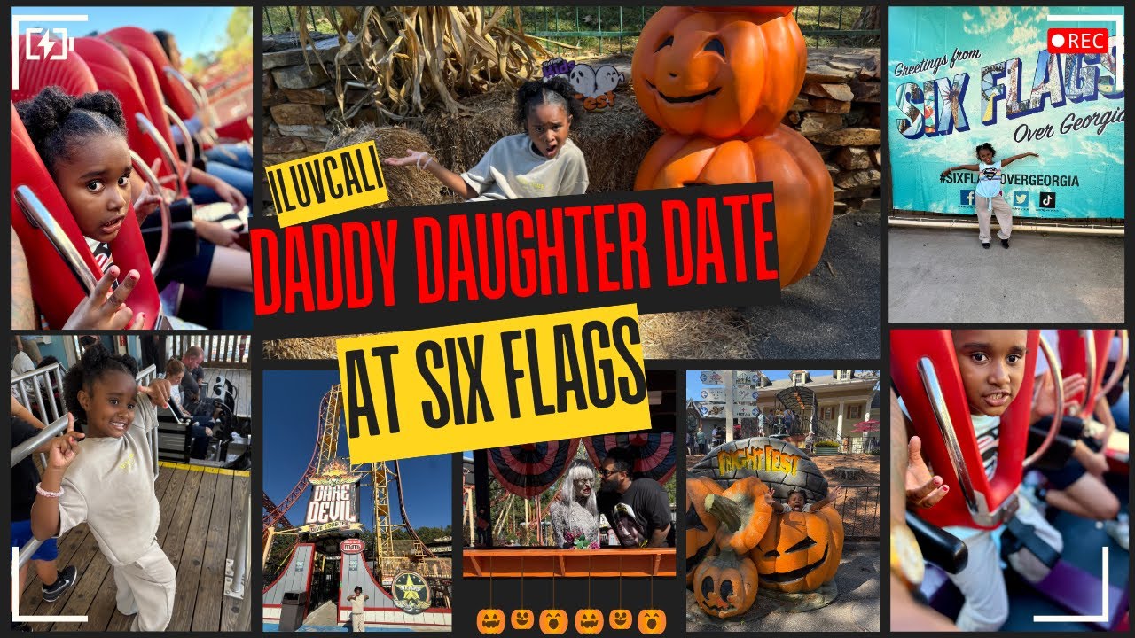 Daddy Daughter Date Surprise Trip to Six Flags | ⁨@iLuvCali⁩