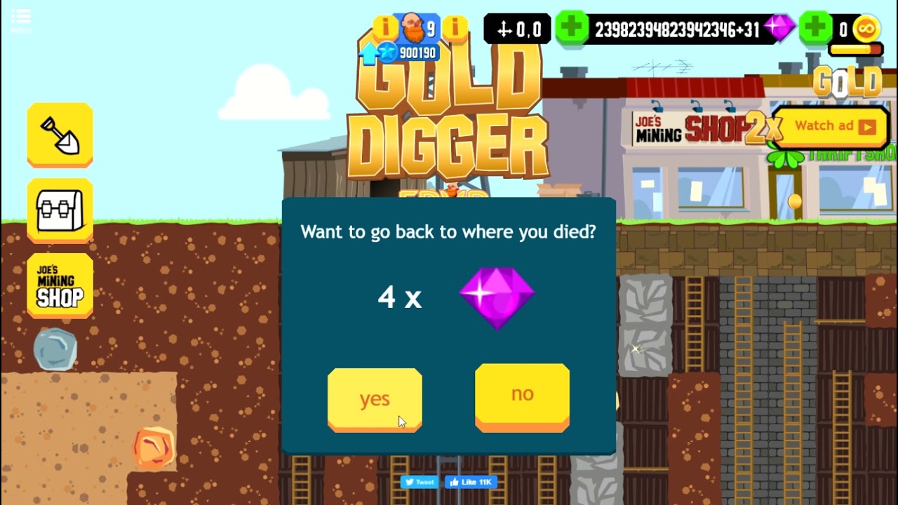 Gold Digger FRVR   Deep Mining