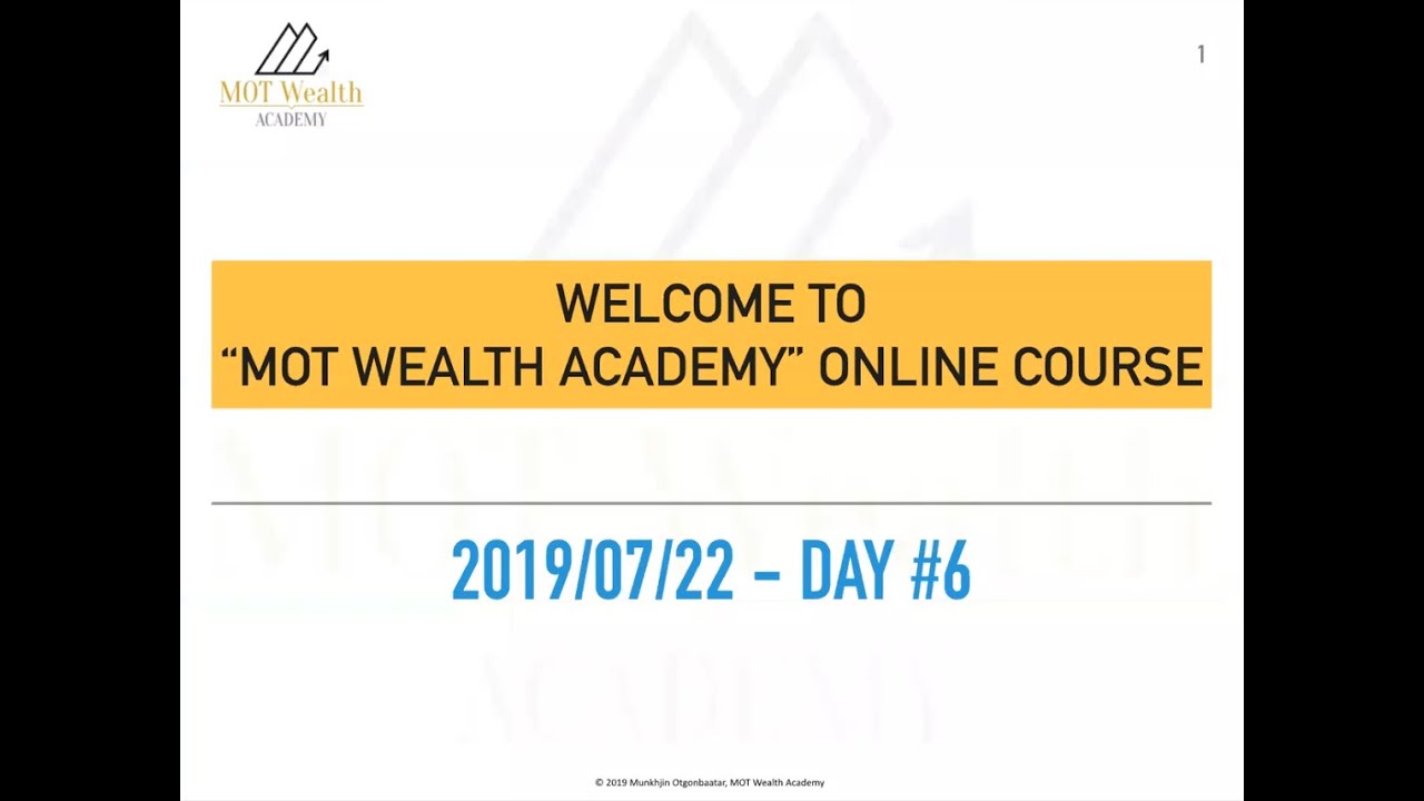 MOT Wealth Academy - Lesson 6.2