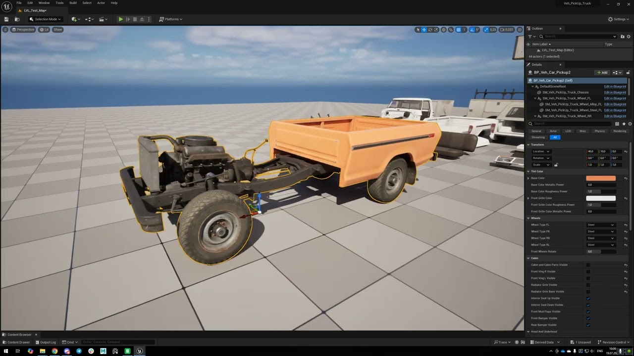 Vintage Pickup Truck &ndash; Game-Ready 3D Model for Unreal Engine 5 Tutorial