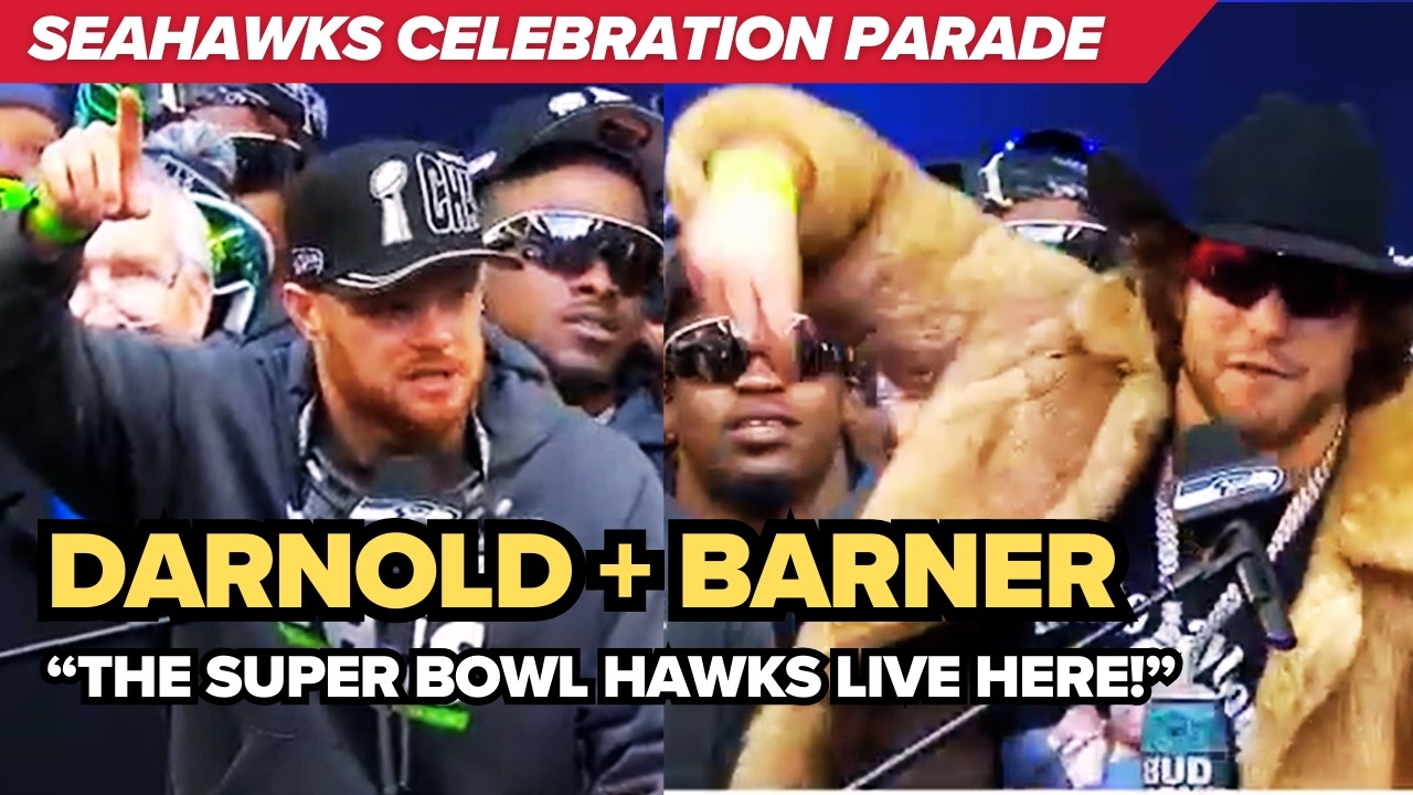 Sam Darnold thanks Seattle, then AJ Barner unleashes: “The Super Bowl Hawks live here”