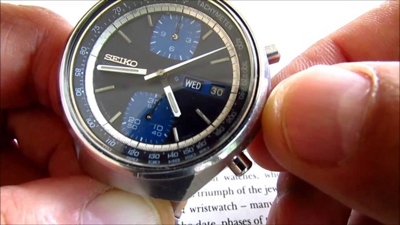 Seiko 6138 Chronograph Automatic vintage wrist watch