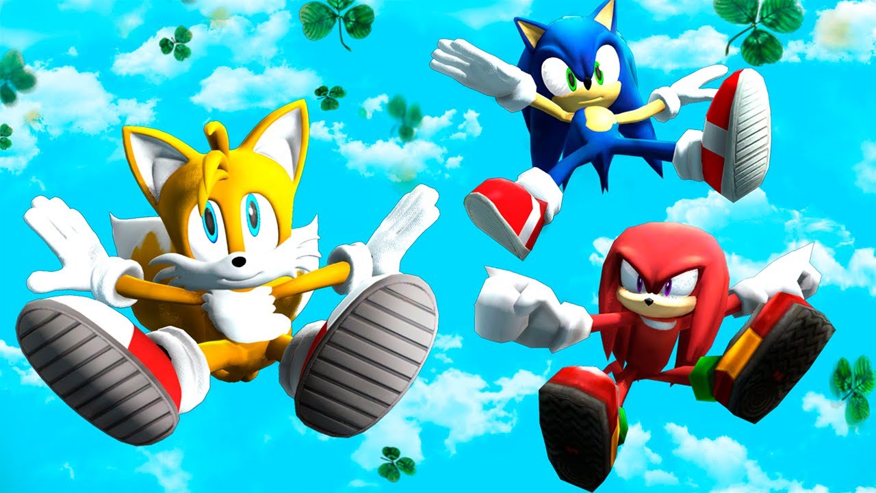 GMOD • Sonic, Tails and Knuckles • Legendary Ragdolls • Part 2 [Jumping, Slides]