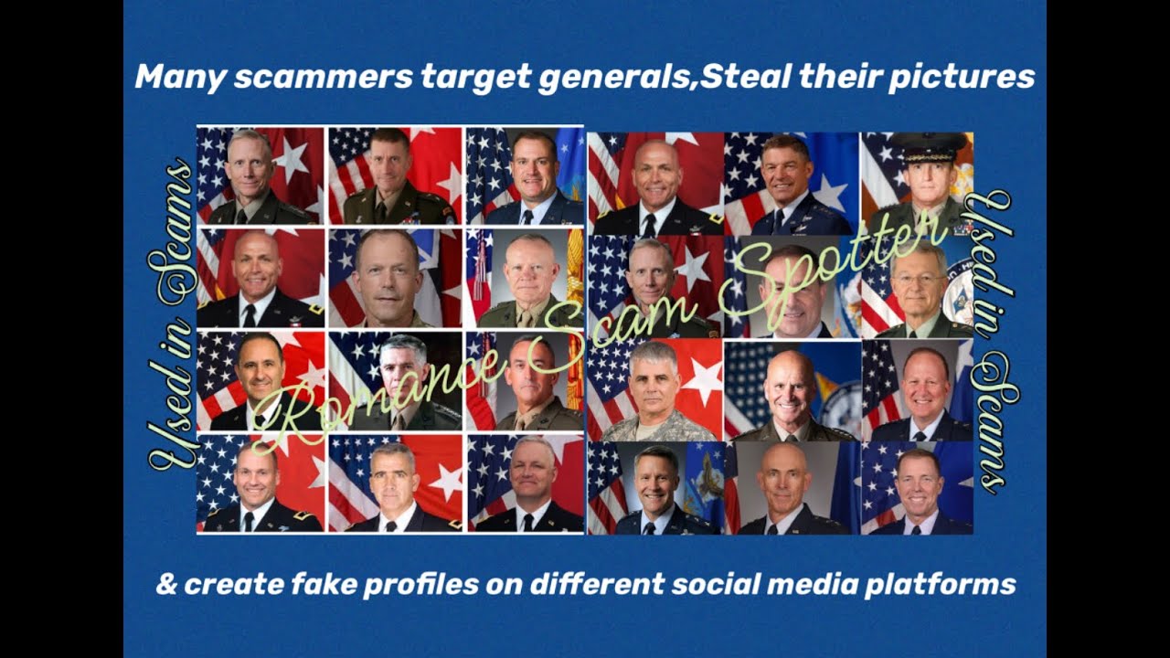 Part 5:Another 22 Military/General  faces that are used in Scams