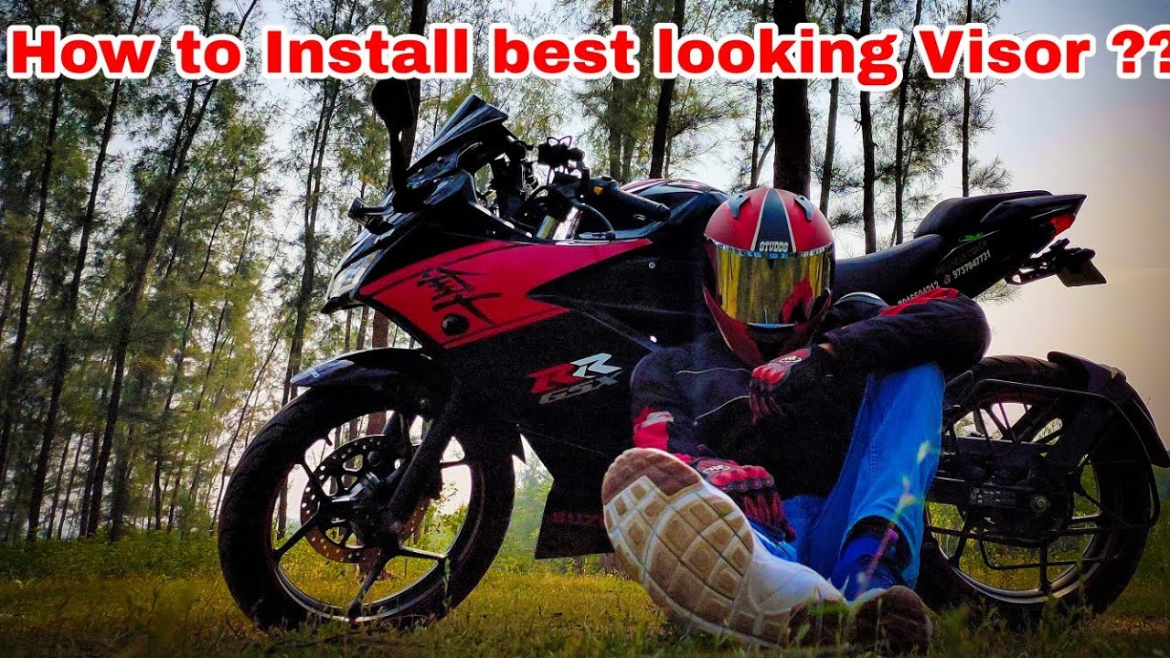Gixxer SF 2019/2020/2021 - How to install best looking Visor Perfectly ??