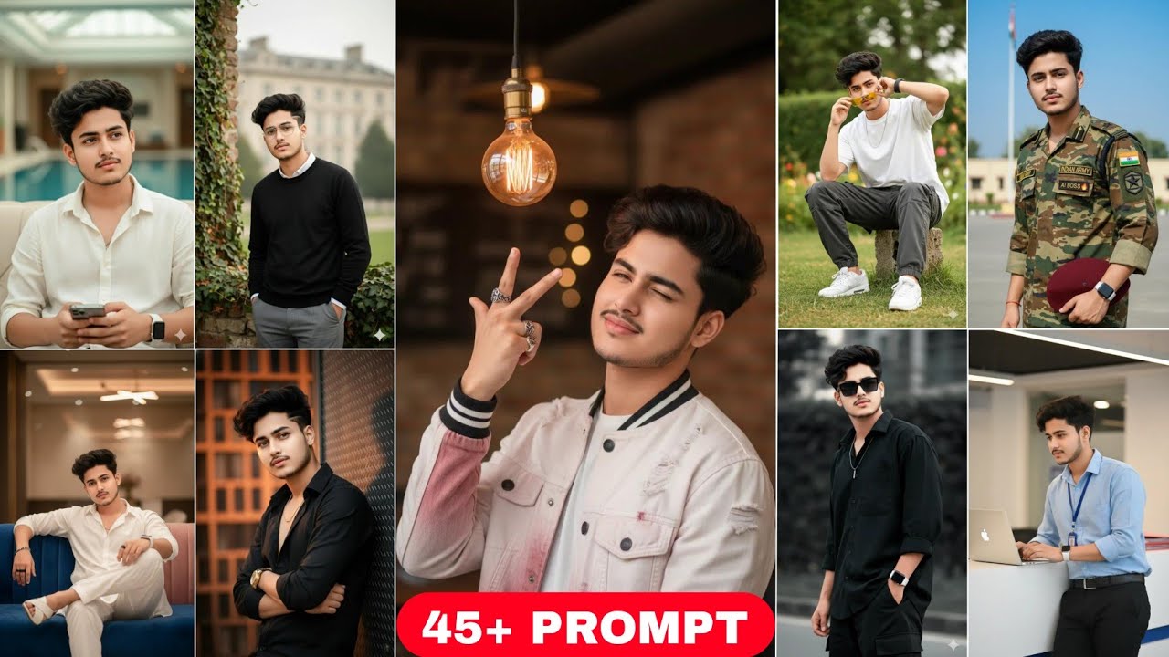 45+ GEMINI AI PROMPTS | ONE CLICK AI PHOTO EDITING | NEW TRENDING PHOTO EDITING | BOYS NEW PROMPT 💥