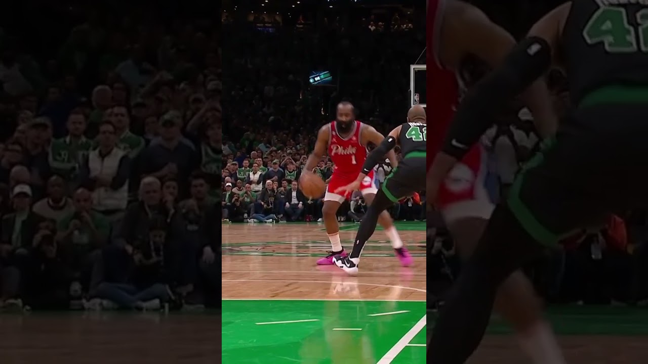 James Harden's Unbelievable Game-Winning Three vs Celtics: Game 1 Showstopper #nba #sportshighlights