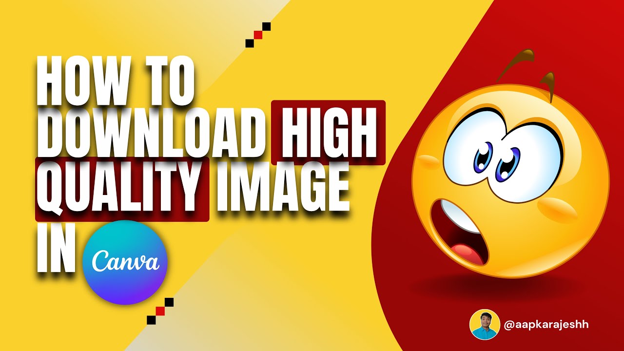How To Download High Quality Images From Canva | Canva Tutorial || Rajesh