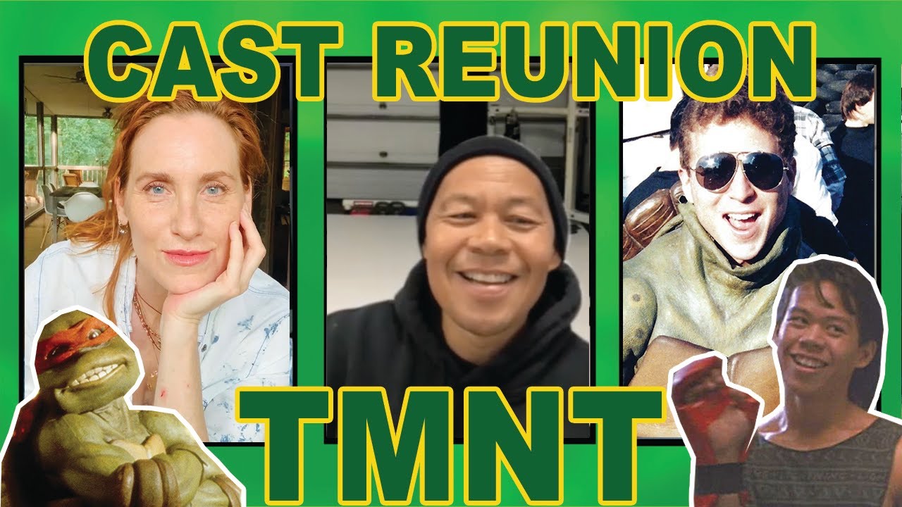 TMNT REUNION (1990) Movie, THE STUNTMEN! Ernie Reyes Jr. & Kenn Scott & April O'Neil herself! P3