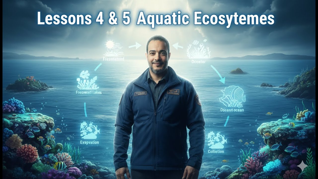Lesson 4 & 5: Aquatic Ecosystems 🌊 | Freshwater & Marine Life Explained grade 5 concept 1