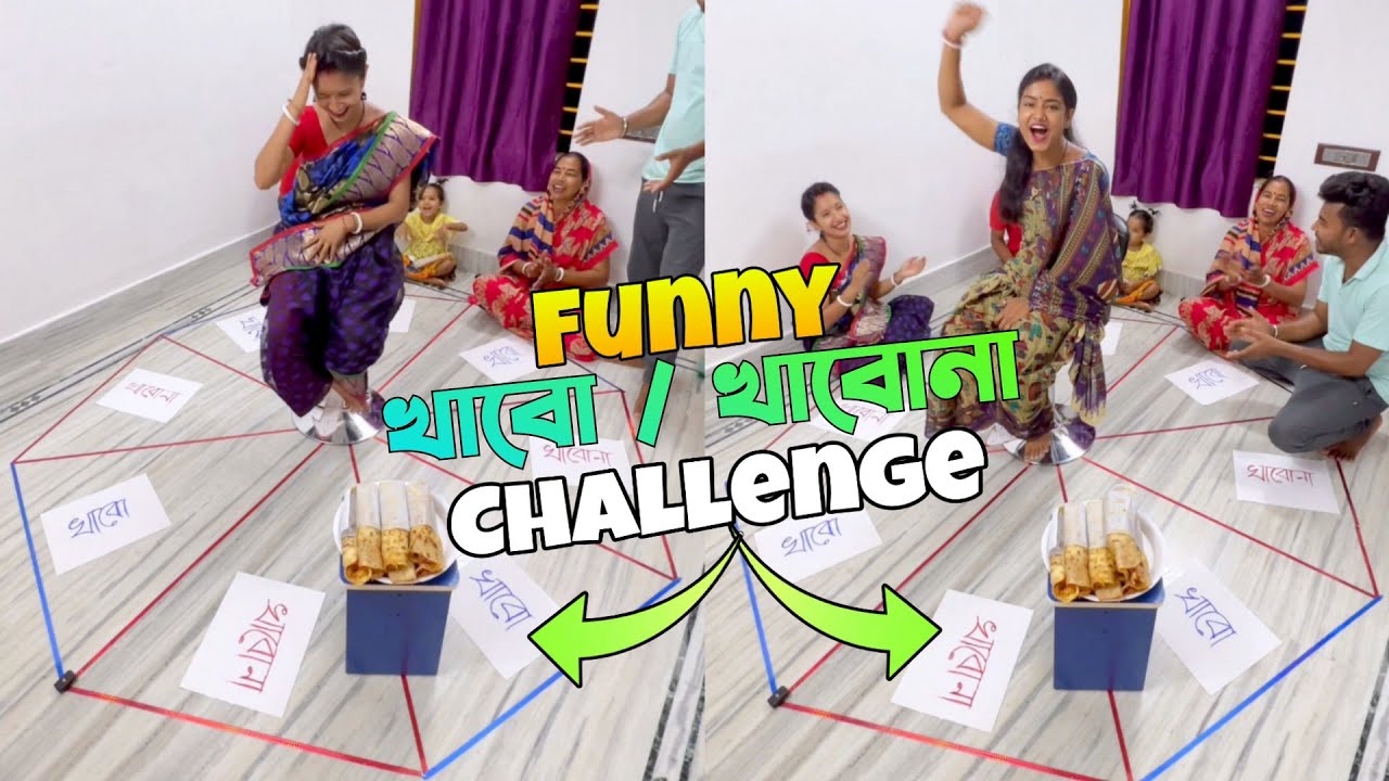 Paneer Roll Chair Spin Funny Challenge with Family