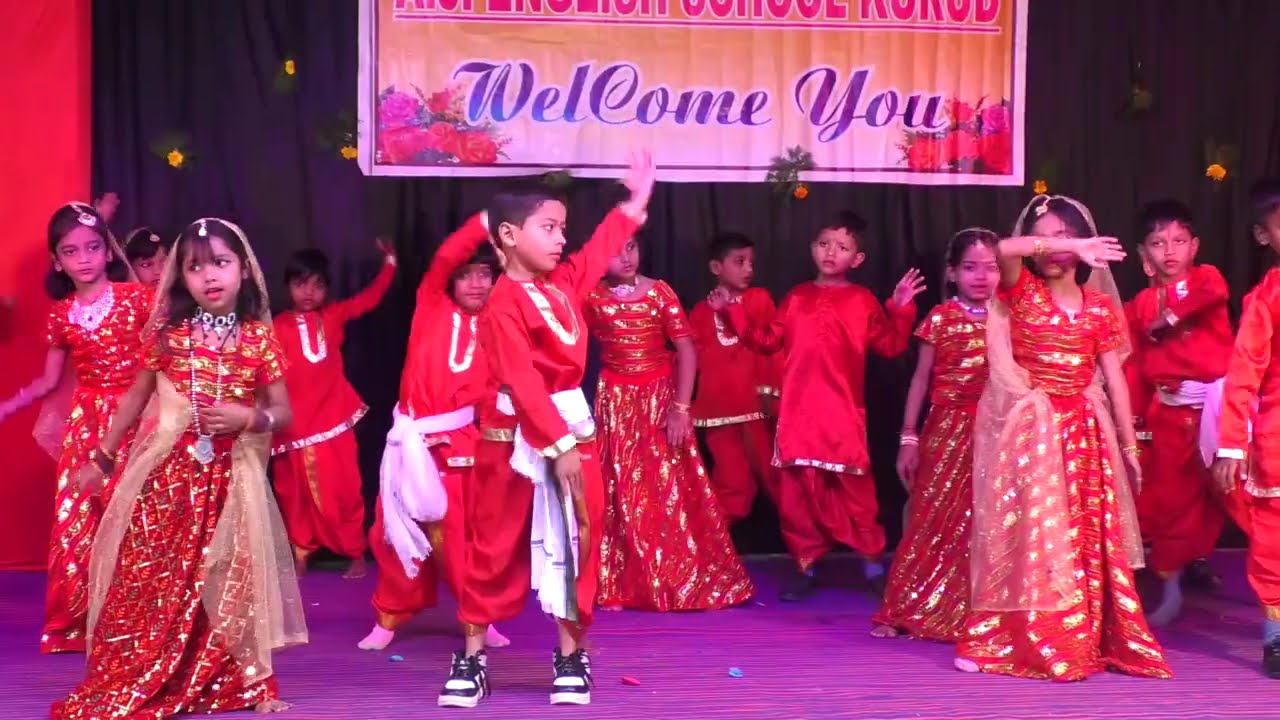 Manwa Laage | Class - 2 | Annual Fest 2k24 | A.J. English School, Kurud 