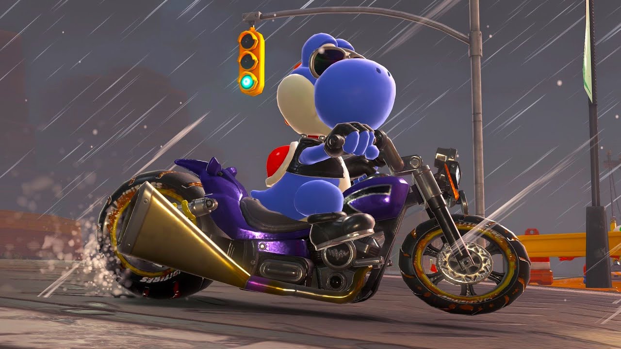 Mario Kart World - Biker Yoshi
