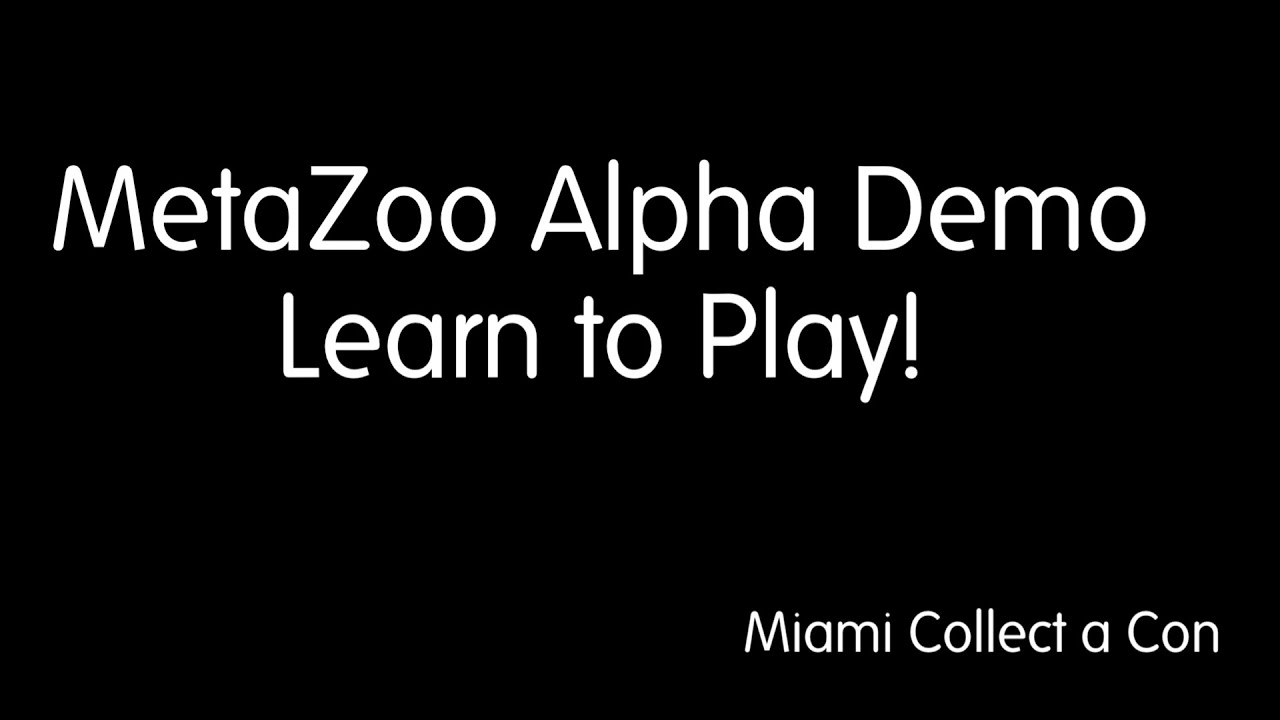 MetaZoo Alpha Demo - Miami CaC