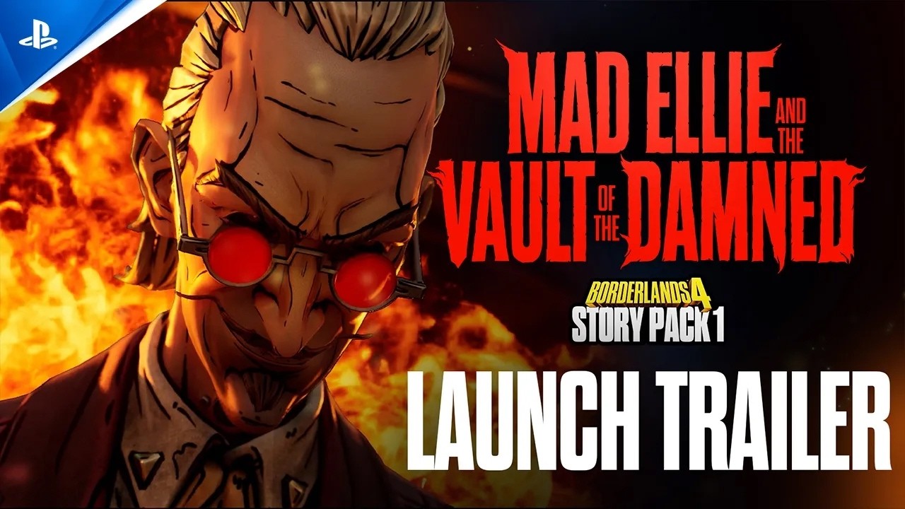 Трейлер к запуску Borderlands 4 - Story Pack 1: Mad Ellie and the Vault of the Damned | Игры для PS5