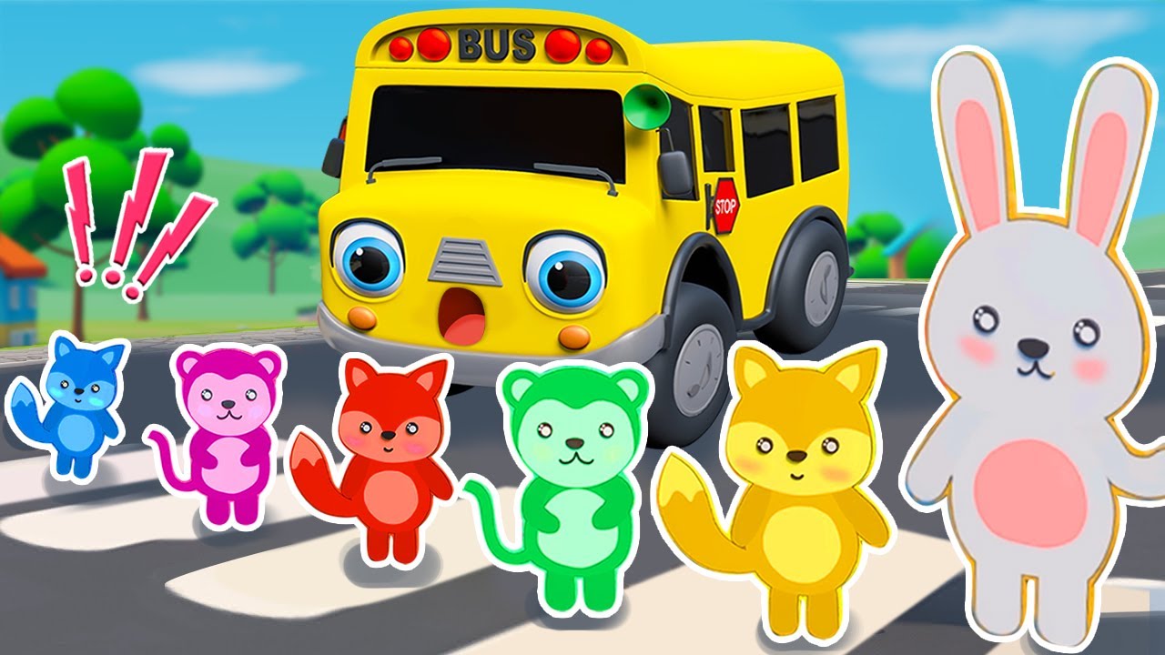 Animals Family Bus Song | Kids Songs & Nursery Rhymes | BabyCar