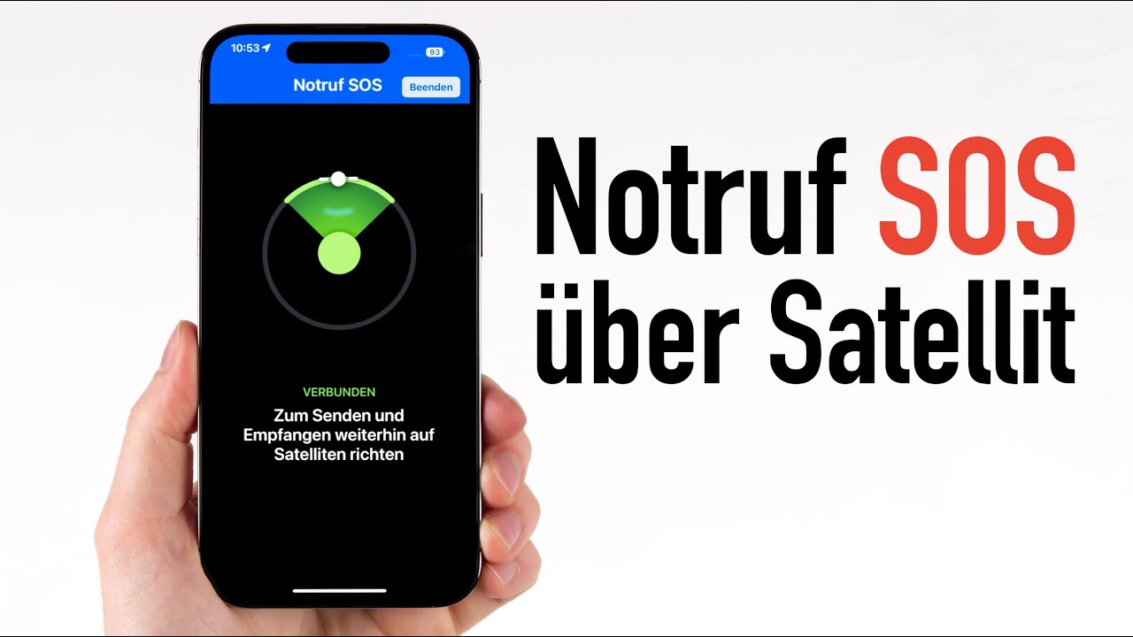 iPhone: Notruf SOS &uuml;ber Satellit - Wie funktioniert es? | Ich habe es getestet!