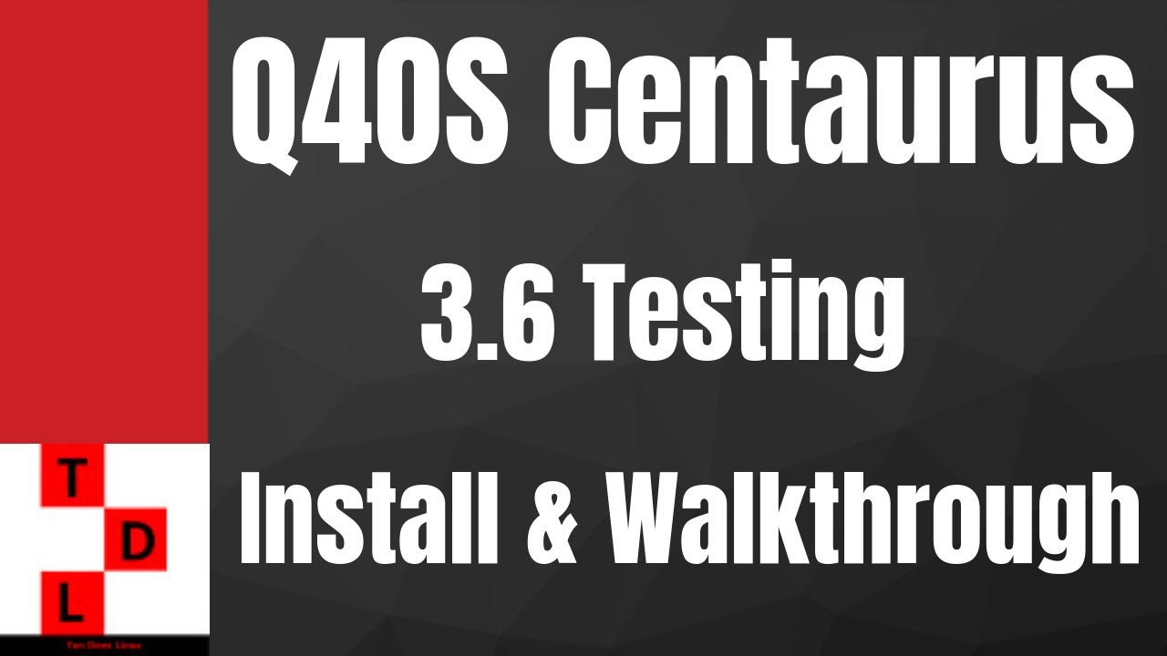 Q4OS 3.6 'Testing' Install - Walkthrough