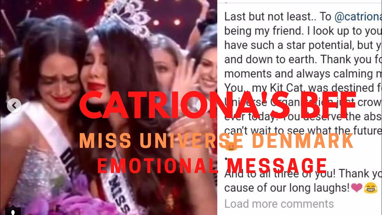 Catriona's bff Miss Denmark 2018 (Message) Emotional Message