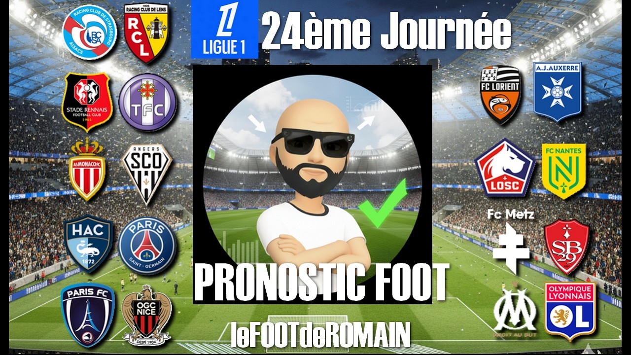 MES PRONOSTICS, Ligue 1 24ème journée